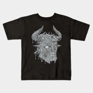 Zombie Skull Warrior #26 Kids T-Shirt